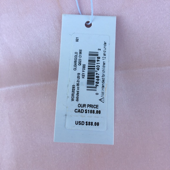 Kate Spade Rhinestone Horse Gold Key Fob - Picture 4 of 4